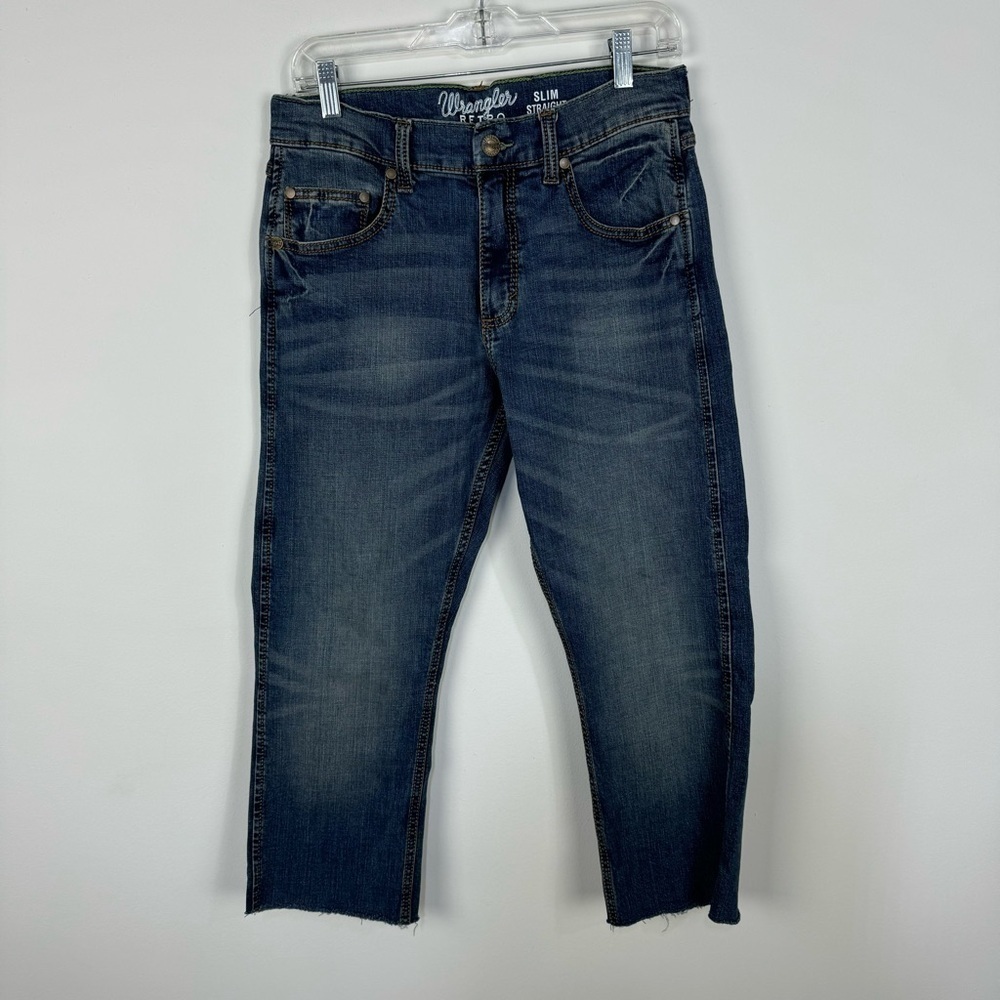 Wrangler Slim Straight Denim Jeans western rodeo country